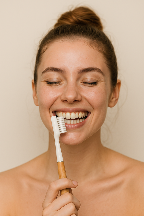 Brosse à dents rechargeable en bois 