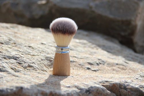 Brocha de afeitar de madera Caliquo