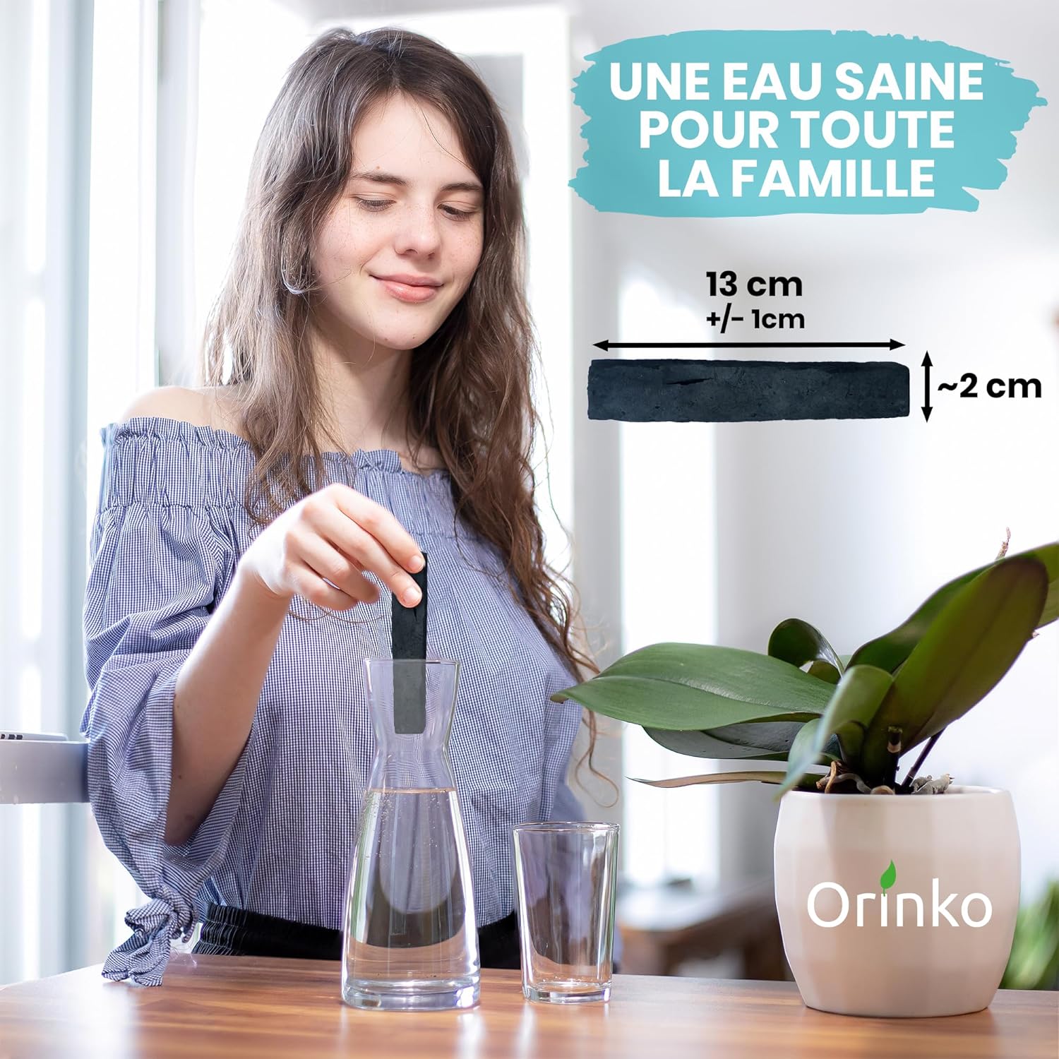 Charbon actif français Binchotan x3 – Purification naturelle de l’eau 