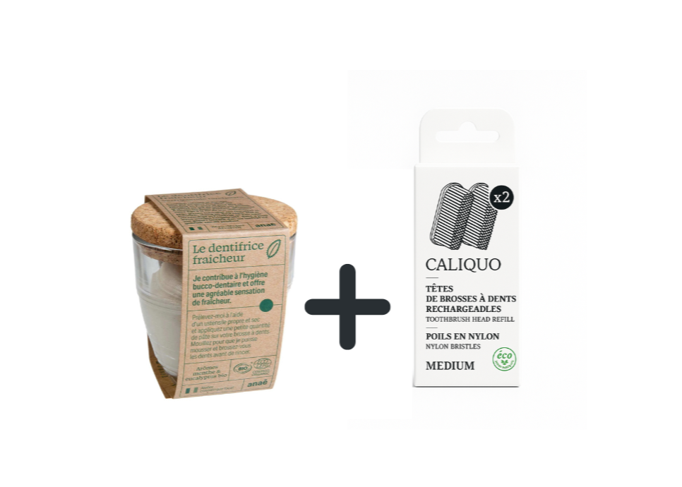 Dentifrice solide + 2 recharges offertes 